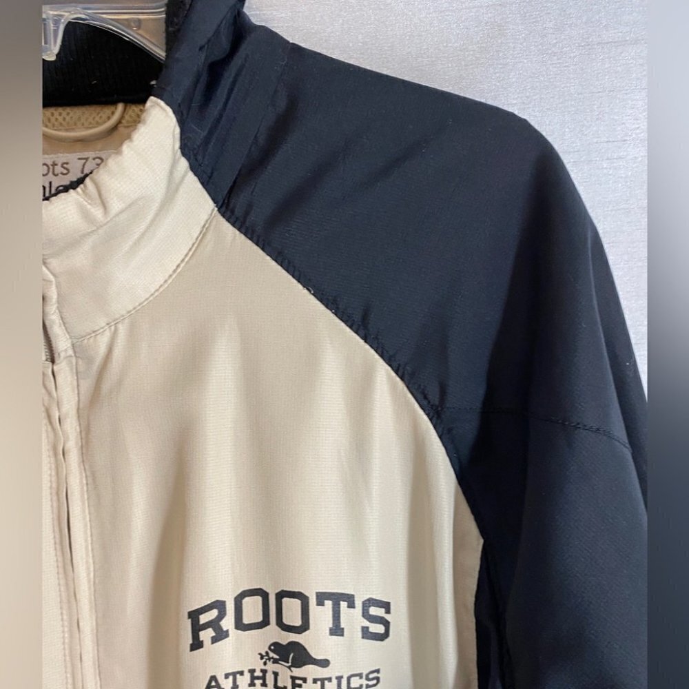 Roots Athletic 73 Beige Block Windbreaker Mens L - Picture 6 of 15